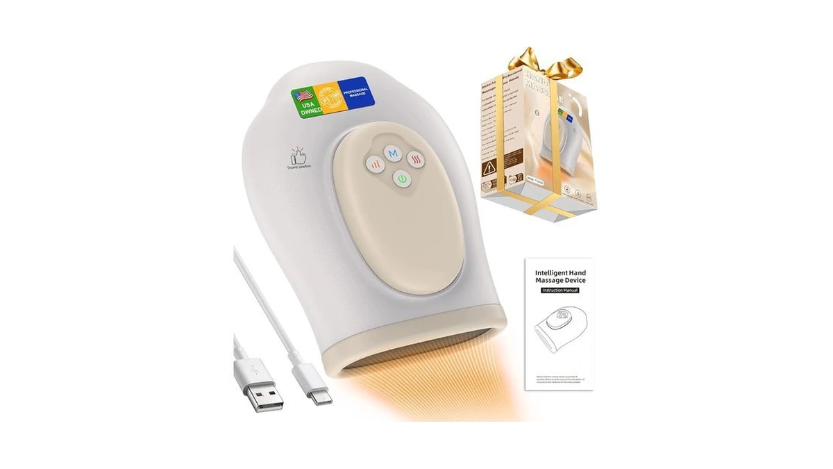 Vqvozsua Full Hand Massager With Heat And Compression For Arthritis