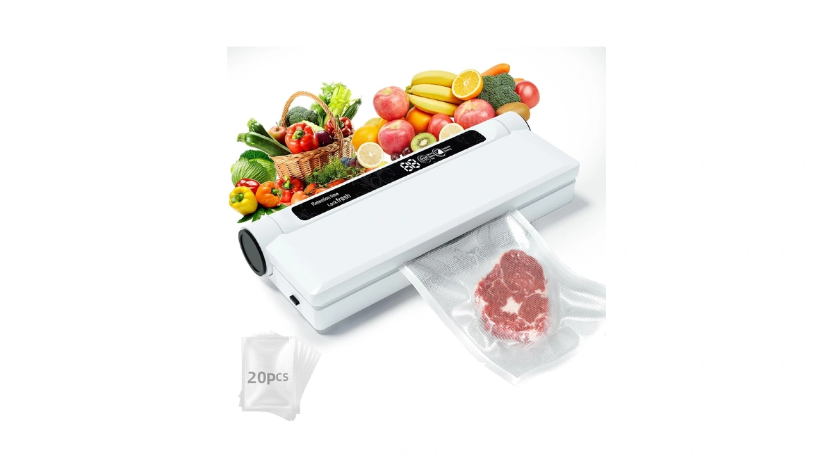 Compact Vacuum Sealer For Food, 75kpa Food Sealer Machine