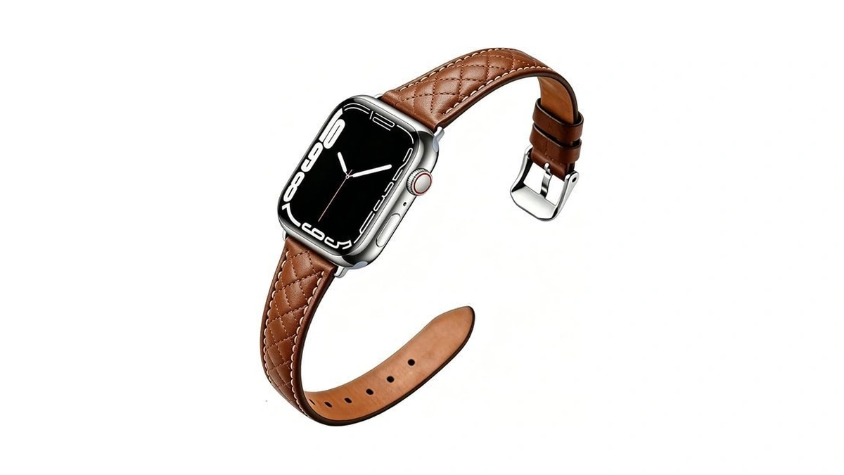 Women Genuine Lether Watch Band For Apple Watch, Dressy Soft