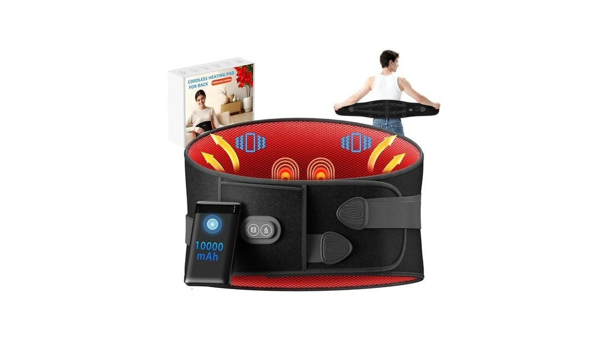 Heating Pad For Back Cordless Massage Belt 10000mah Portable