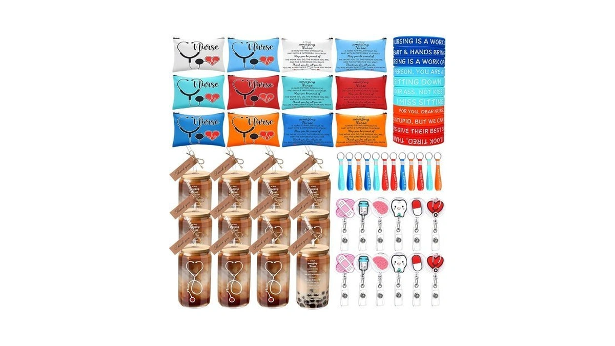 Misdary 60 Pcs Nurse Appreciation Gifts Set For Women 12