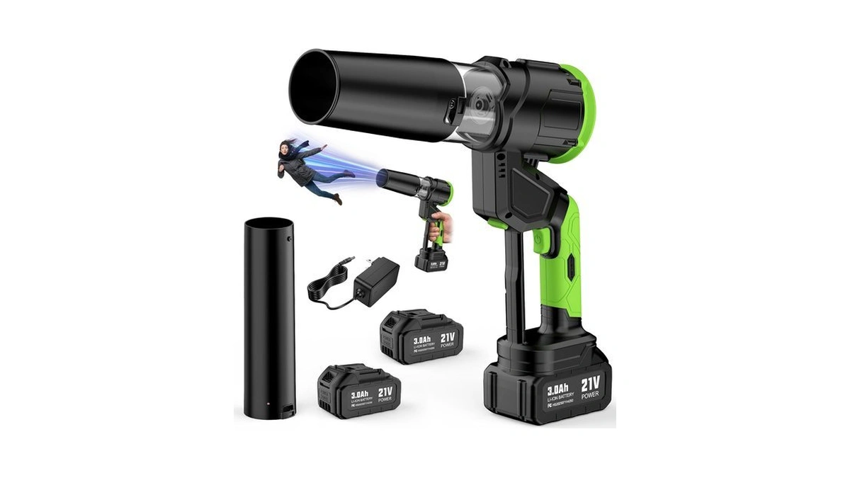 Neximvanuxn Cordless Leaf Blower, 3.3lbs Ultra Lightweight 550cfm 150mph Handheld