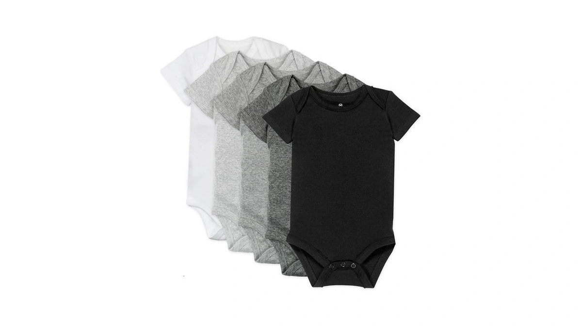 Honestbaby 5-pack Short Sleeve Bodysuits One-piece For Infant Baby Boys,