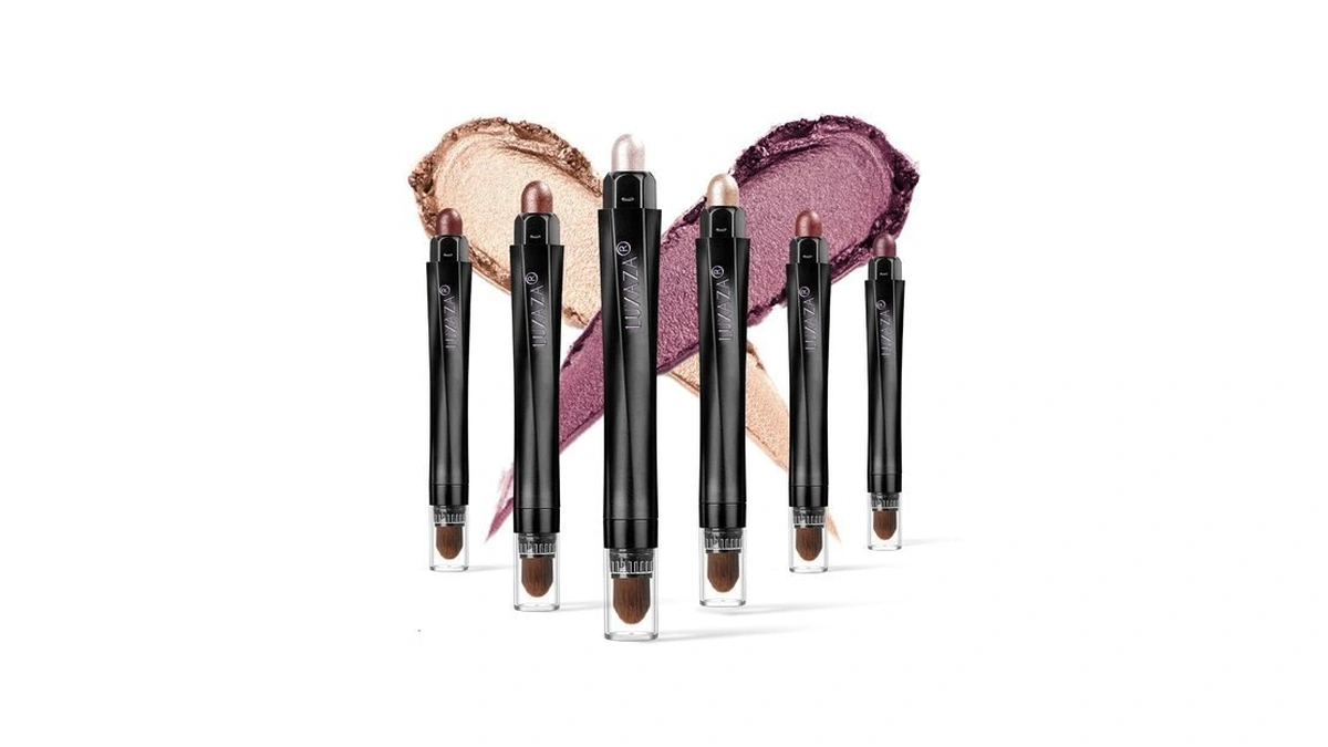 Luxaza 6-piece Matte And Shimmer Cream Eyeshadow Pencil Set, Waterproof