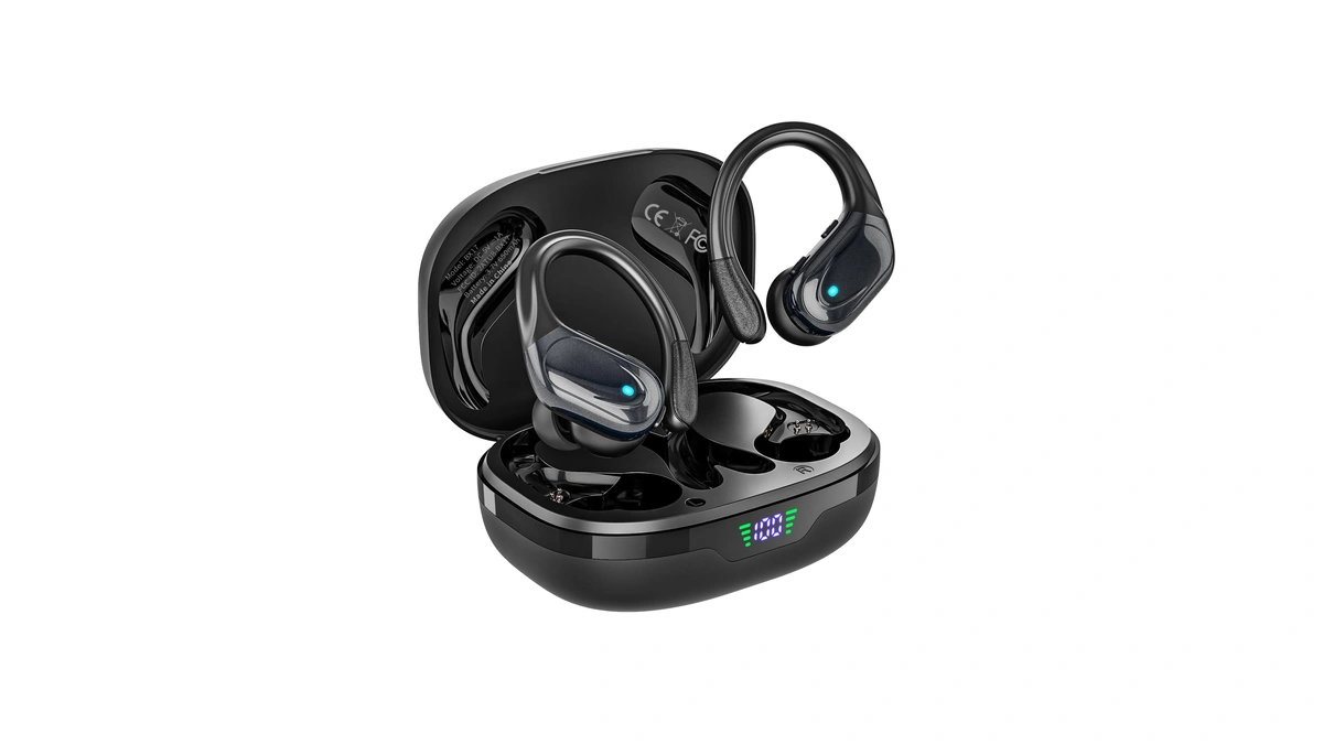 Haoyuyan Wireless Earbuds, Sports Bluetooth Headphones, 80hrs Playtime Ear Buds