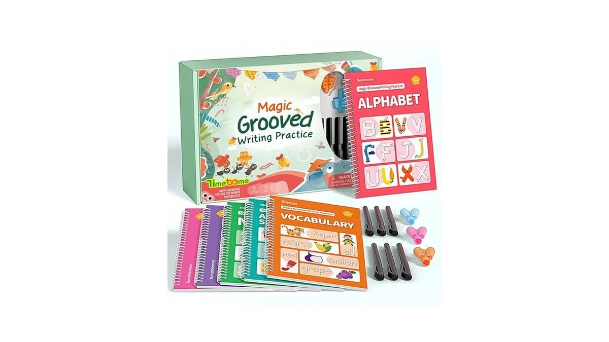 Timetome Magic Grooved Writing Practice Books For Kids 3-8