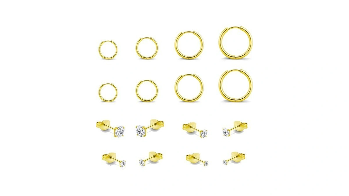 20g Cartilage Piercing Jewelry Hypoallergenic Surgical Steel Gold Cartilage Hoop