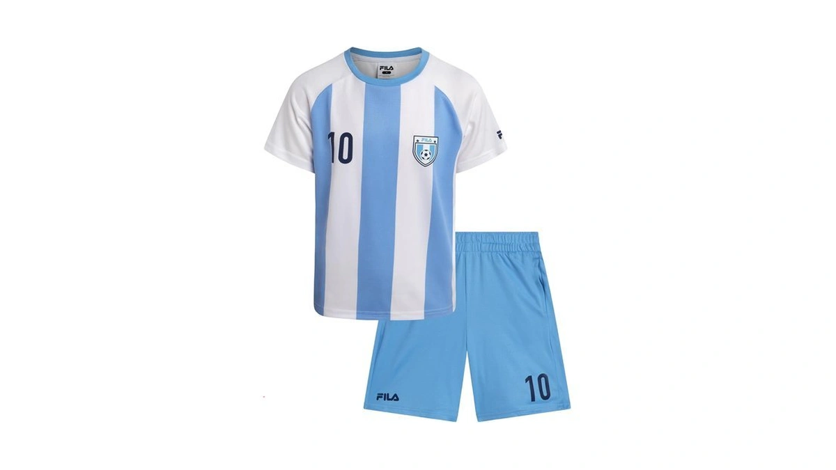 Fila Boys Soccer Jersey Shorts Set 2 Piece Shirt And