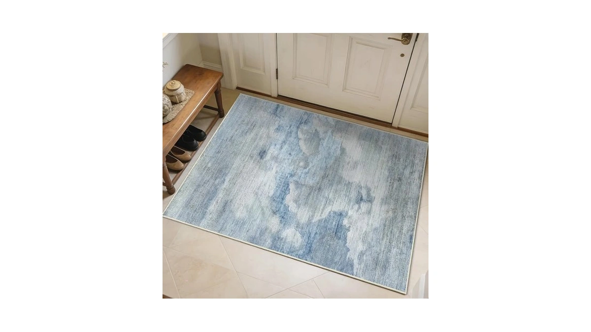 Castage Small Rugs 2x3 Blue Rug For Entryway Bathroom Kitchen