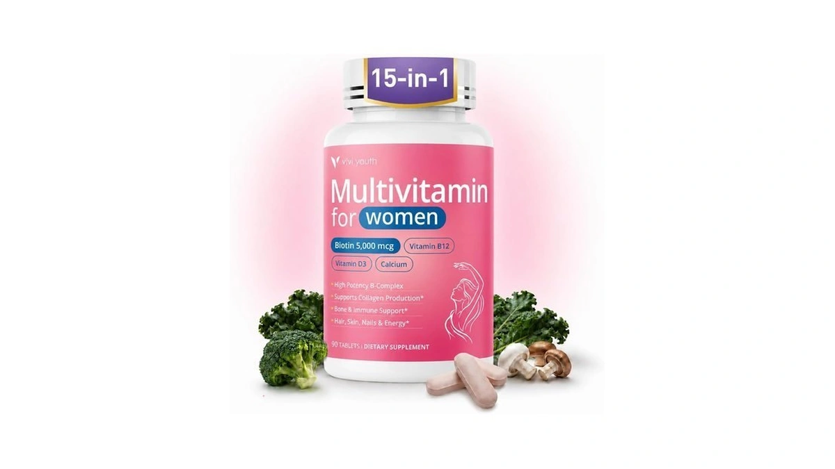 Vivi Youth 15-in-1 Multivitamin For Women, 90 Tablets, 30-day Supply