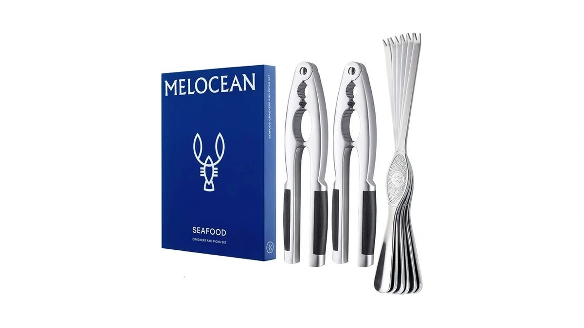 Melocean Professional 8-piece Crab Crackers And Tools Set In Gift