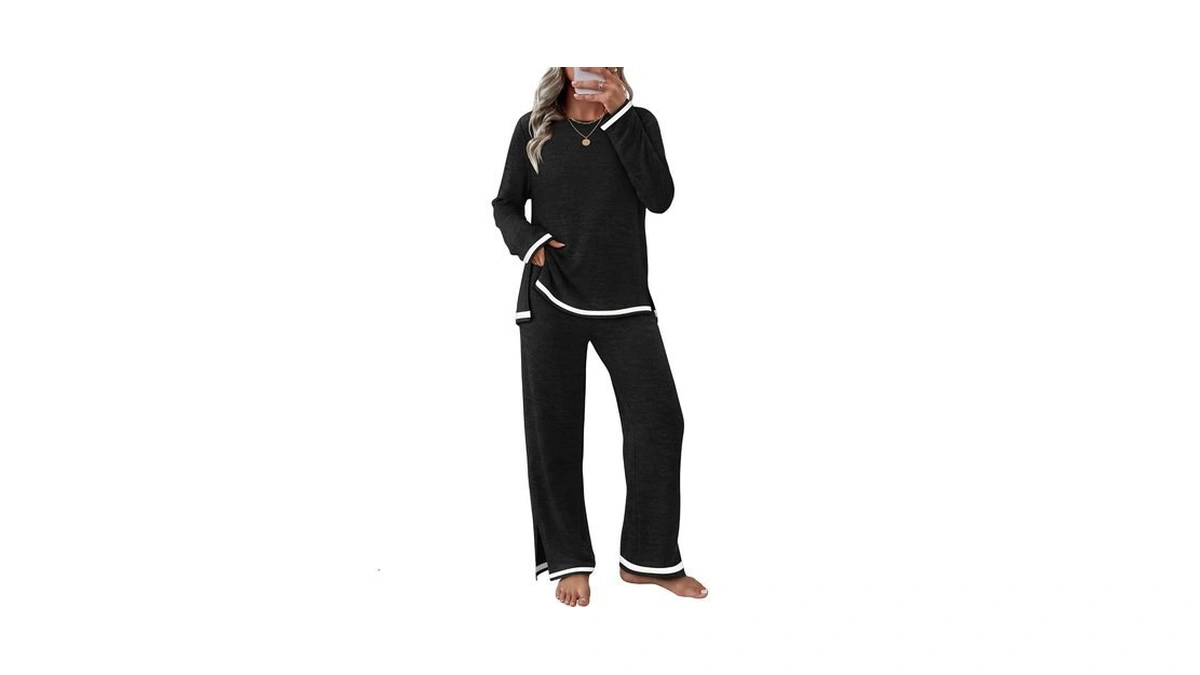 Two Piece Sets For Women Fall Lounge Pajamas Set Wide