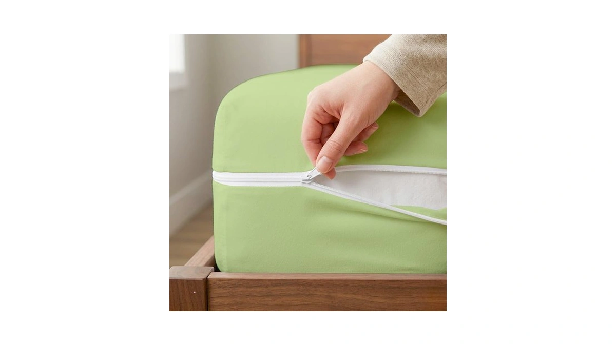 Twin Xl 1 Pc Zipper Fitted Sheet, Brushed Premium Quality