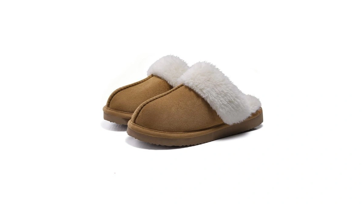 Litfun Fuzzy Memory Foam Slippers For Women Indoor Outdoor House