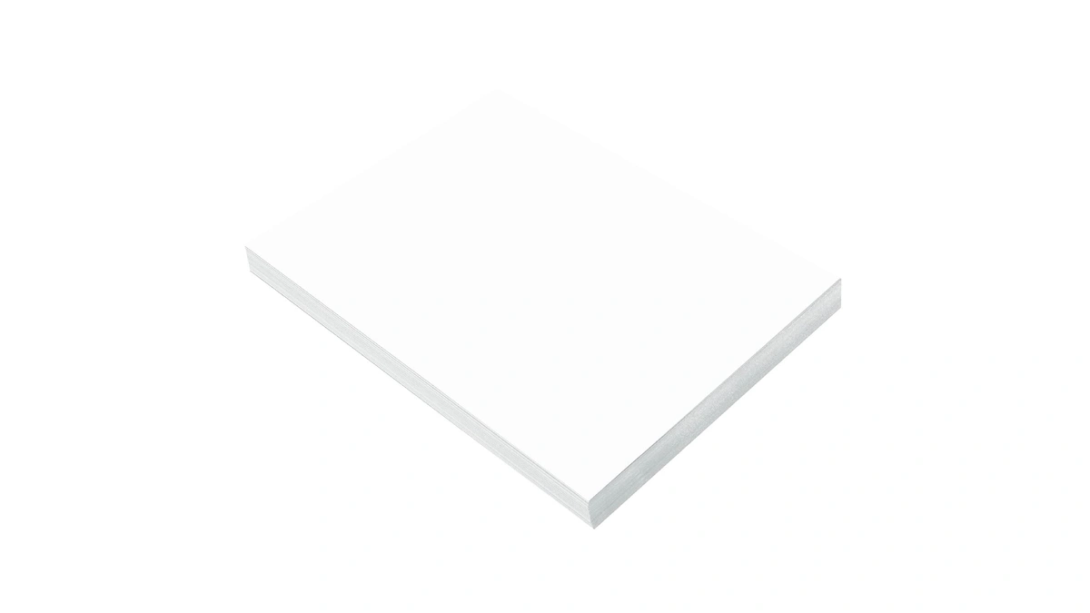 Prang (formerly Sunworks) Construction Paper, Bright White, 9" X 12",
