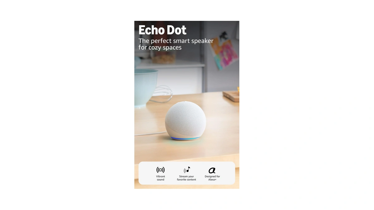 Amazon Echo Dot (newest Model) - Vibrant Sounding Speaker, Designed