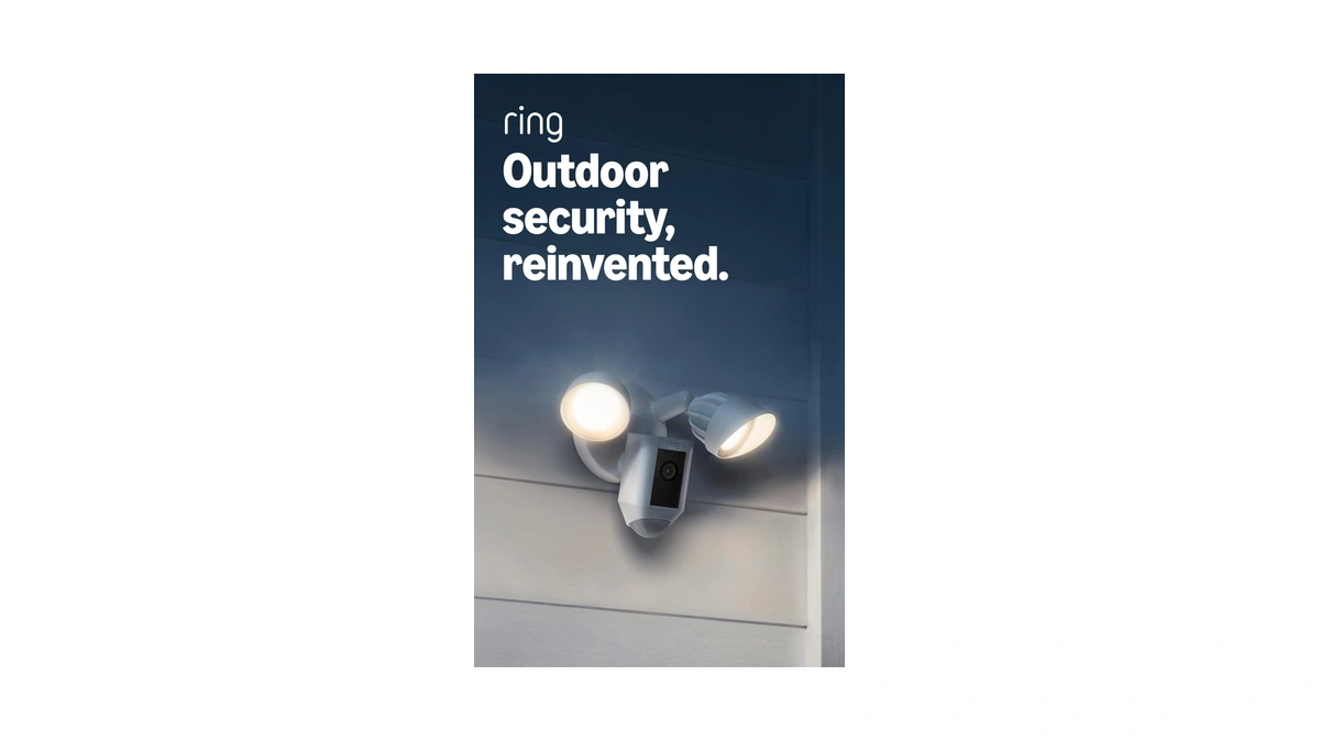 Ring Floodlight Cam Wired Plus, Outdoor Home Or Business Security