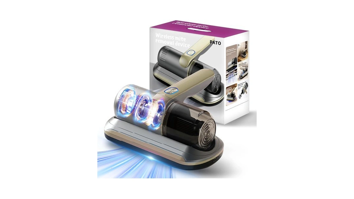 Duck Pato Wireless Handheld Bed Vacuum Cleaner, Golden
