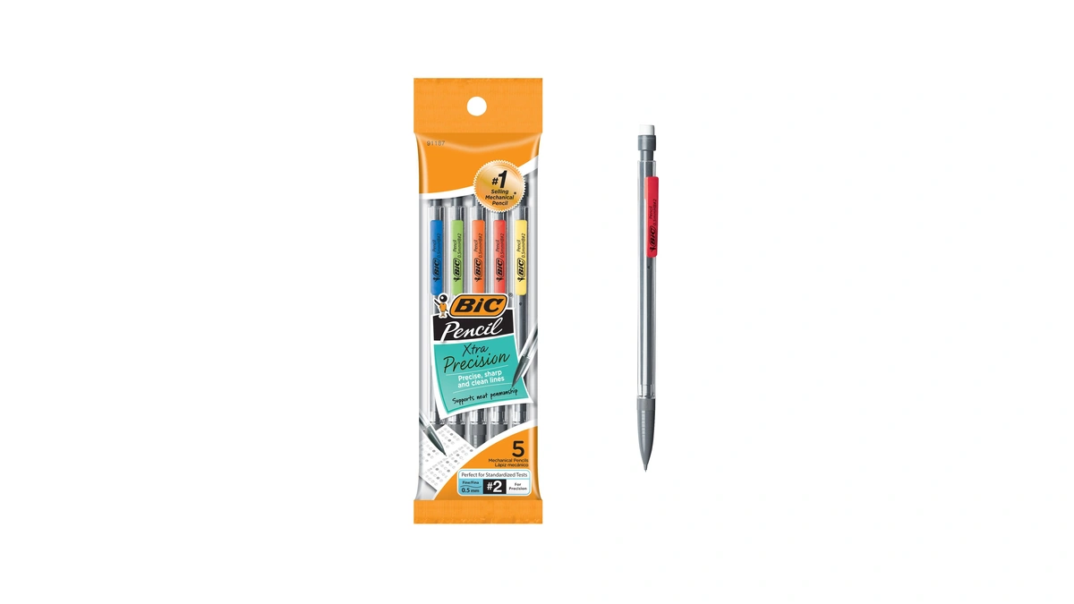 Bic Xtra-precision Mechanical Pencils, Fine Point, 0.5mm, 5-count Pack