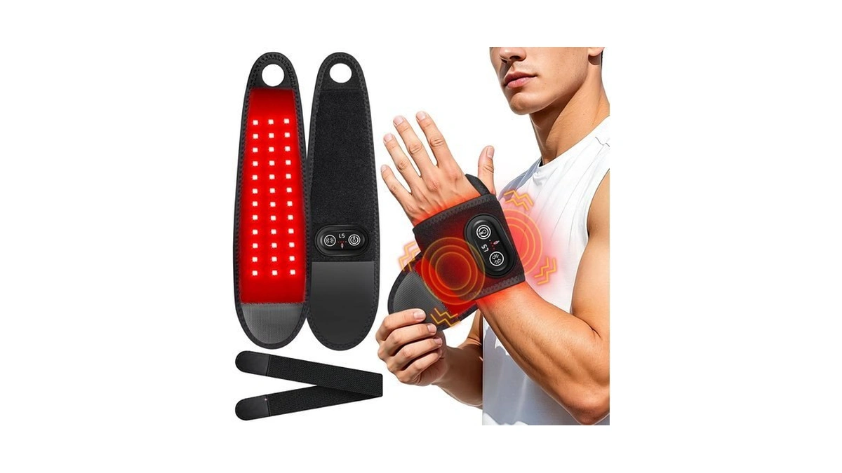 Red Light Therapy For Wrist Hand With Heat & Massage,
