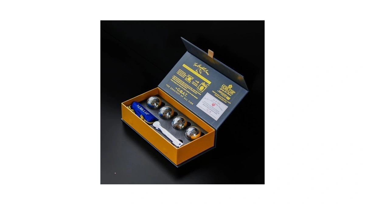Noblesip® Whiskey Bourbon Chilling Baseball Steel Balls 𝗣𝗥𝗘𝗠𝗜𝗨𝗠 Ice. Chill