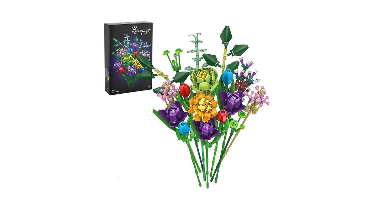 Gevinst Flowers Bouquet Building Set For Adults Women Teen Girls