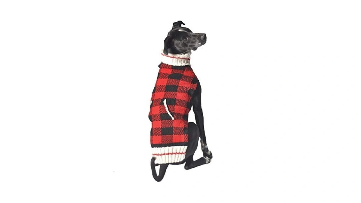 Chilly Dog Buffalo Plaid Ornament, X-small