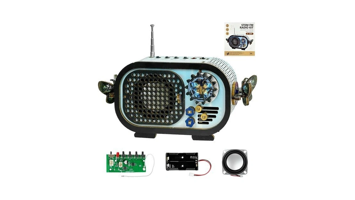 Diy Wooden Fm Radio Kit, Build Your Own Functional Radio,