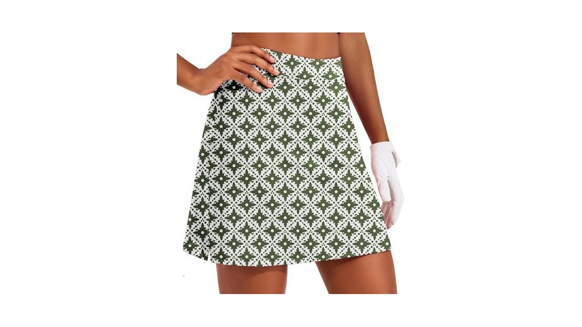 Ekouaer Skort Women 16" Golf Skirts Tennis Athletic Skirt Inner