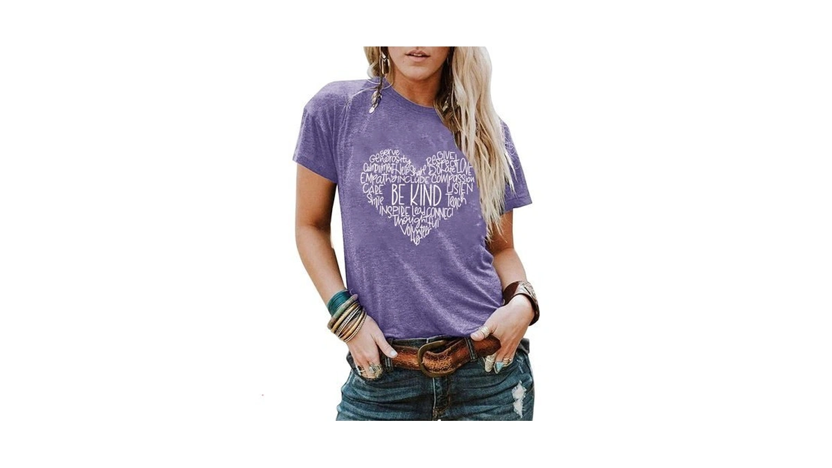 Yexipo Womens Graphic Tees Short Sleeve Summer Tops Casual Cute