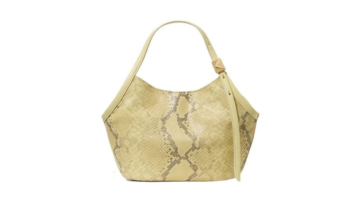Kate Spade New York Deco Snake Embossed Leather Small Tulip