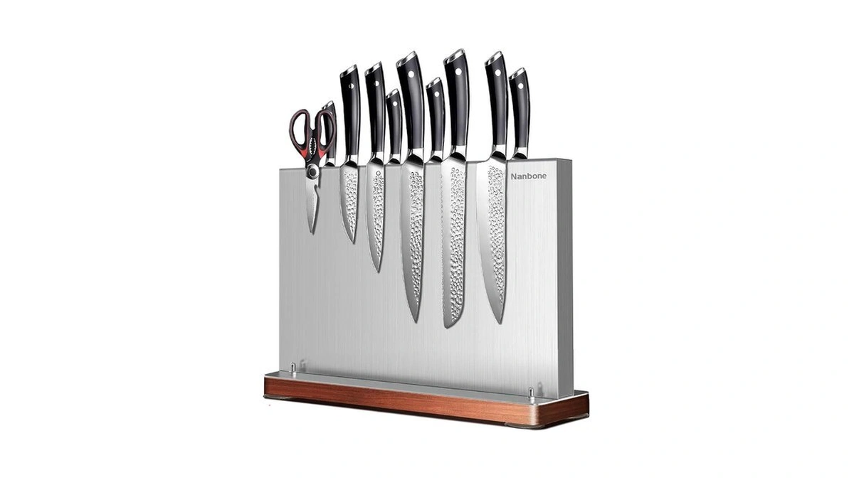 Magnetic Knife Block Stand Without Knives Double Sided Magnetic Knife