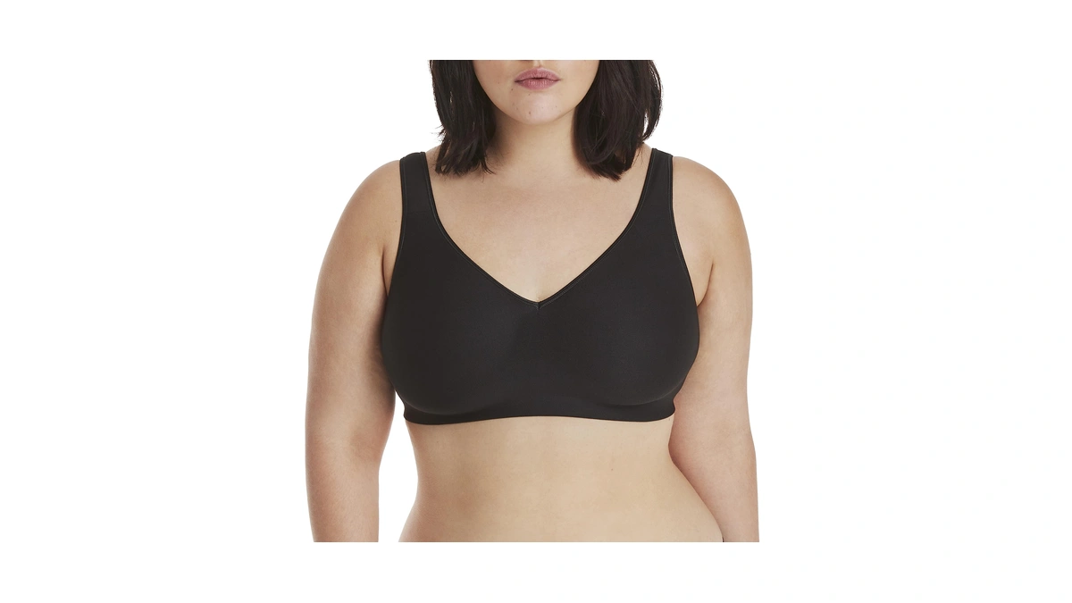 Hanes Womens Smoothtec Comfortflex Fit Wirefree Mhg796 Bras, Black, Medium