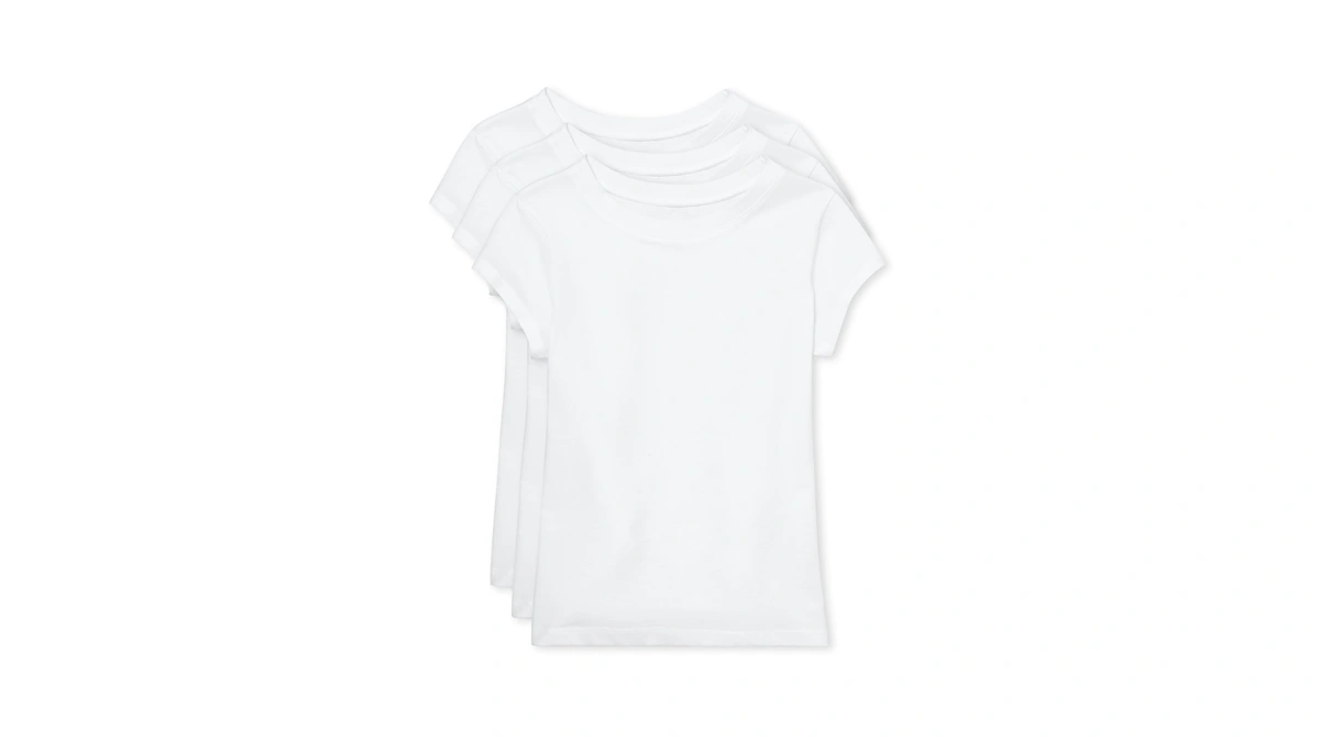 The Children's Place Girls' 3 Pack Short Sleeve Basic Layering