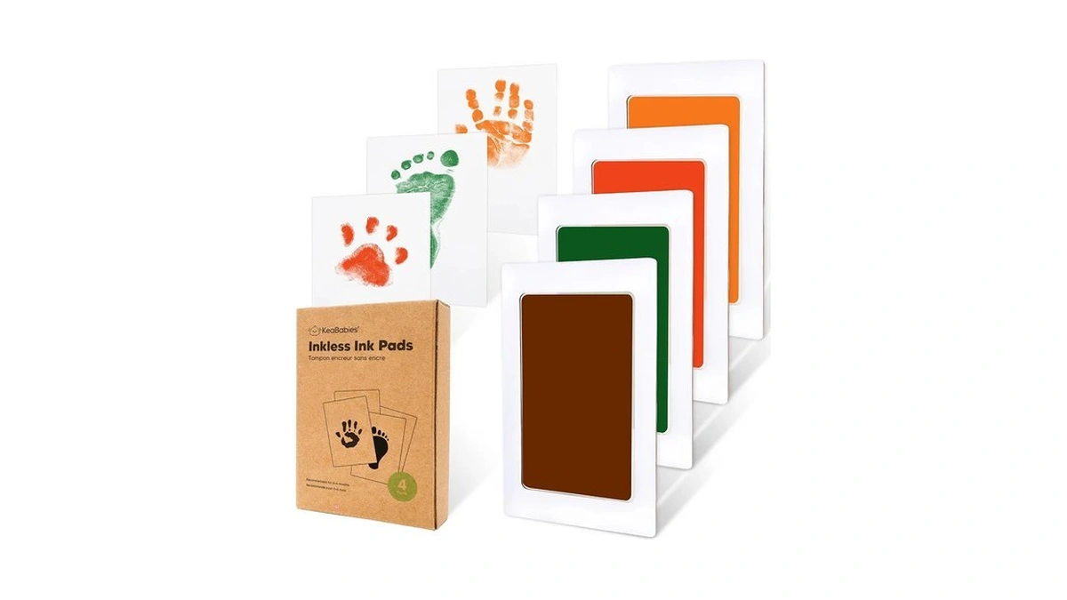 4pk Inkless Baby Hand And Footprint Kit, Mess Free Ink