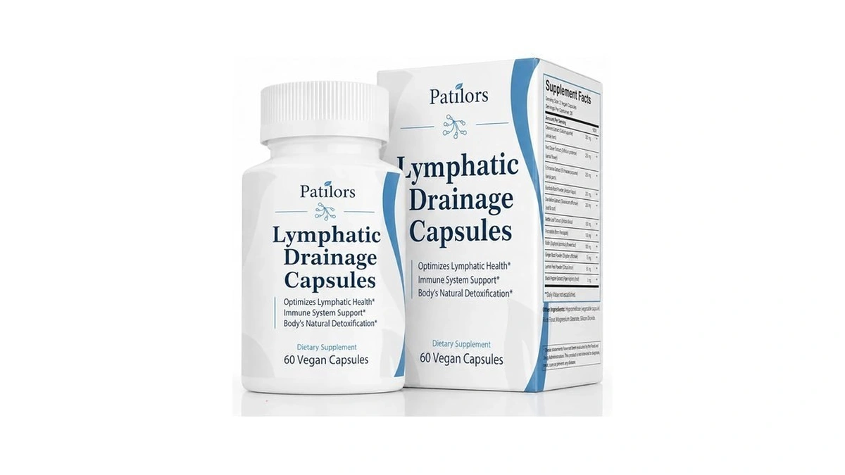Lymphatic Drainage Supplements For Lymphatic Support, Body Detox & Cleanse,