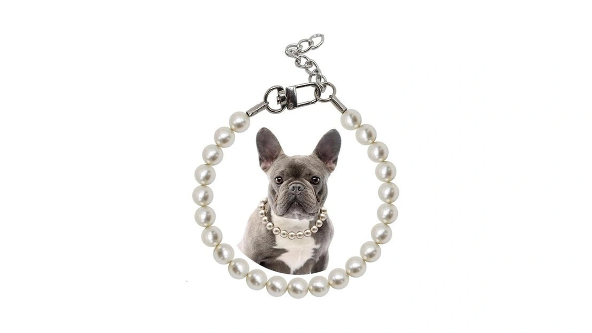 0.55 Inch Big Pearl Dog Collar,fashion Necklace Suit For Medium