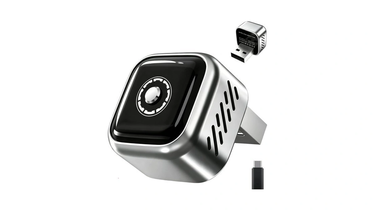 2026 Upgraded Wireless Carplay Adapter With Buttons For Privacy Call