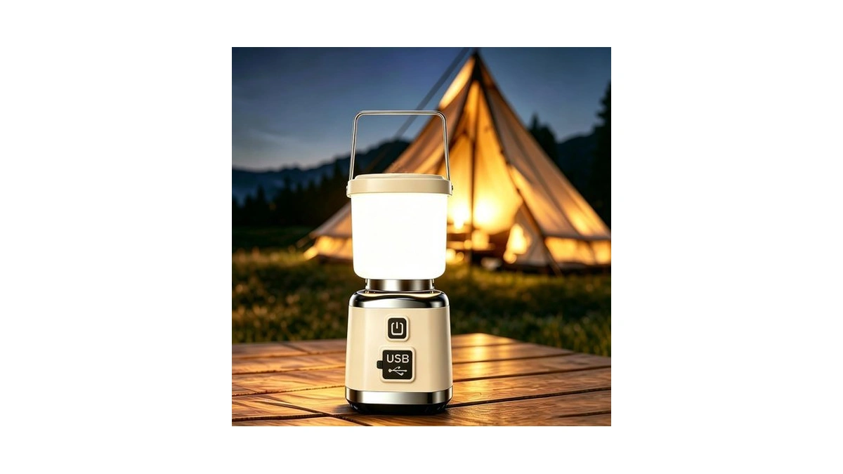 Rechargeable Camping Lantern, Led Camping Light Flashlight Bright 1500lm