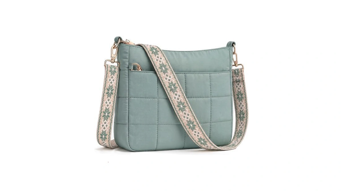 Lotazava Quilted Crossbody Bag For Women Lightweight Roomy Puffer Purse