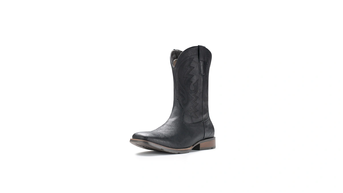 Iuv Cowboy Boots For Men With Wide Square Toe Western