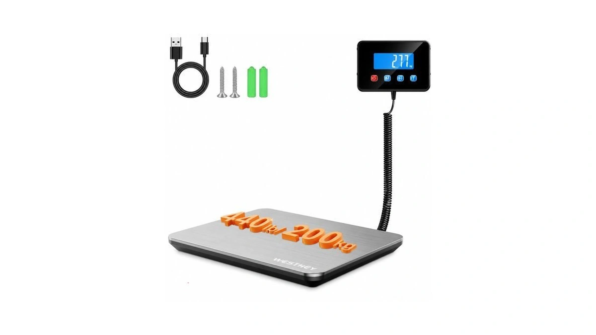 Westhey Shipping Scale, 0.5oz-440lb Digital Postal Scale For Packages