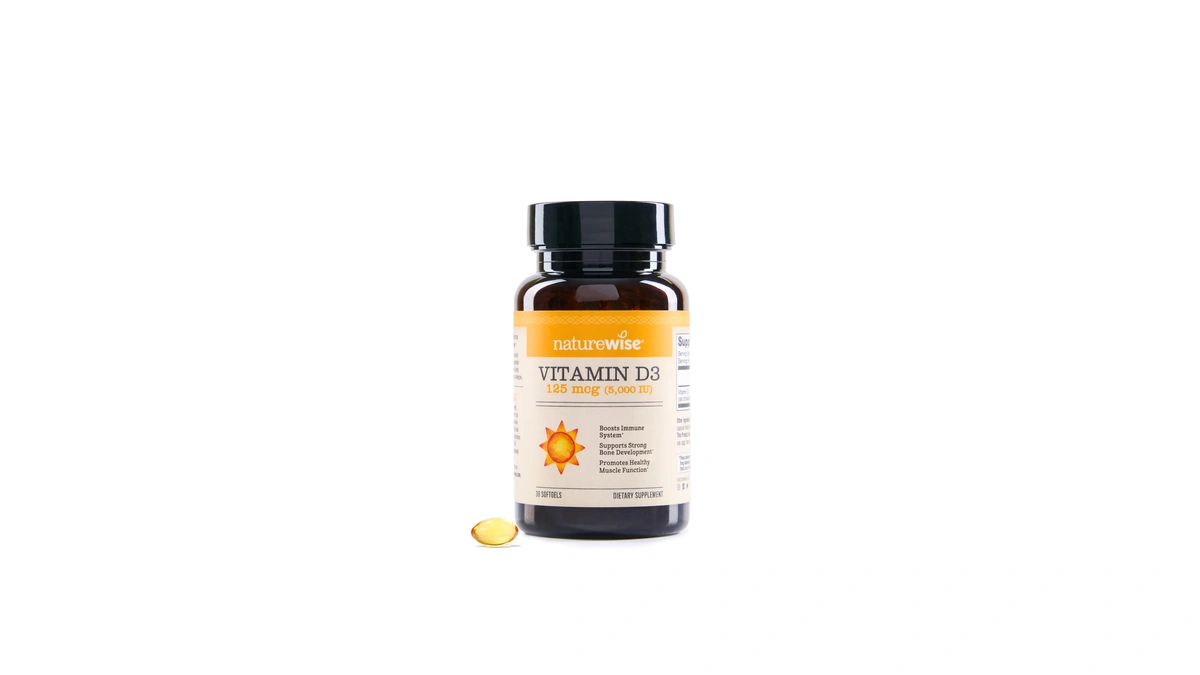 Naturewise Vitamin D3 5000iu Supplement, Bone & Immune Health, 30