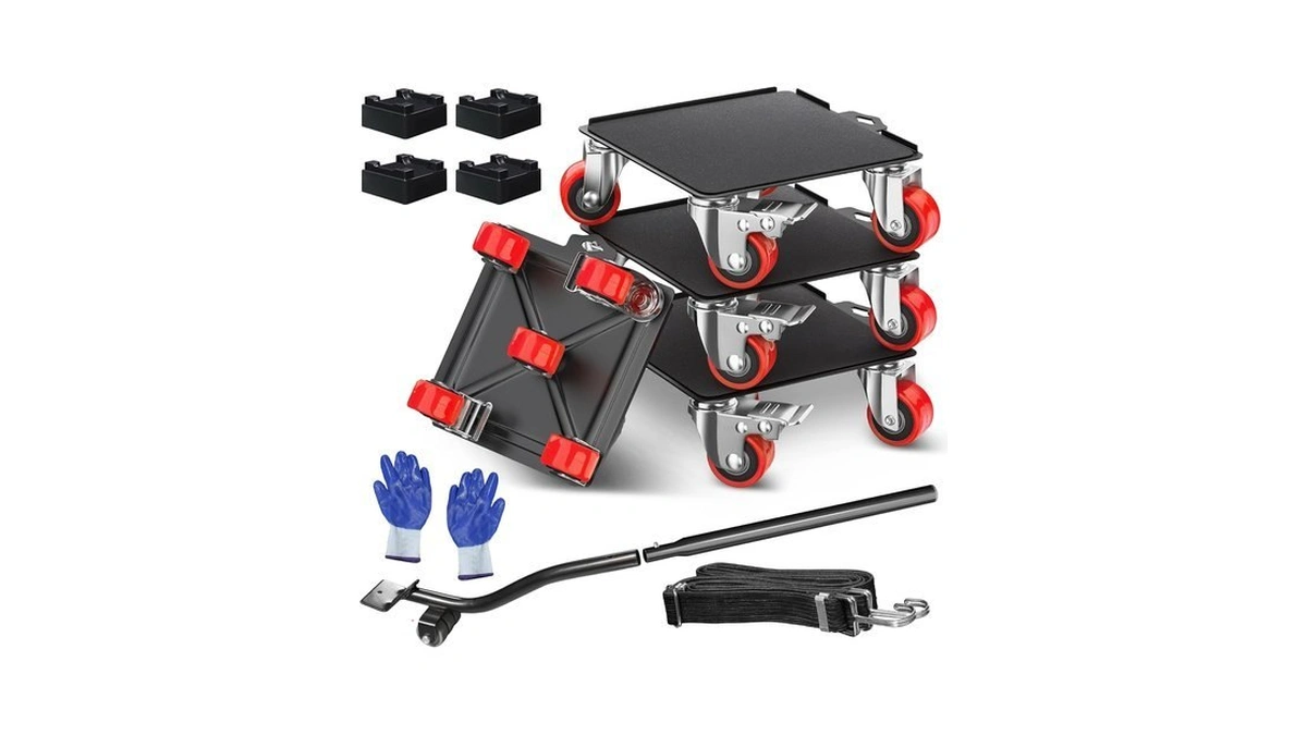 Heavy Duty Furniture Movers With 5 Wheels, 2000 Lb Capacity