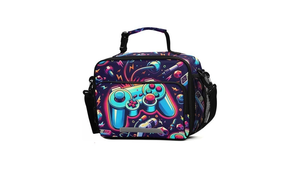 Boenle Bright Game Joystick Lunch Box For Boys Girls Insulated