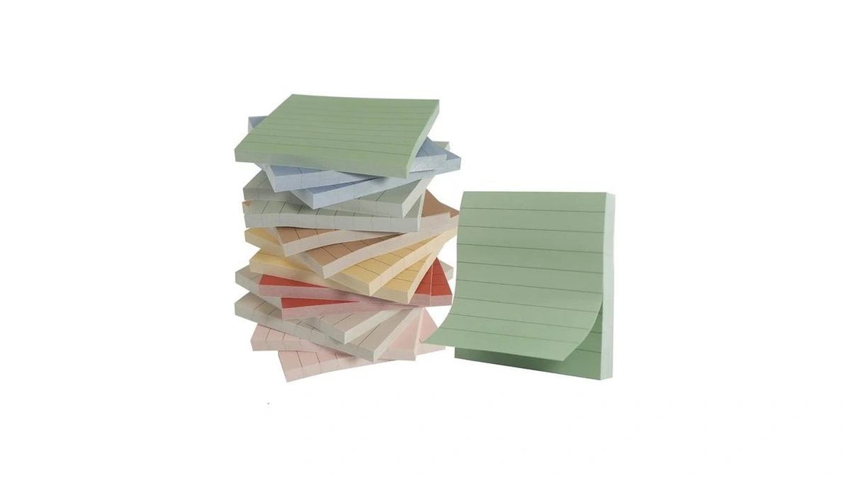 (16 Pads) Lined Sticky Notes 3x3 In Ruled Stickies Super