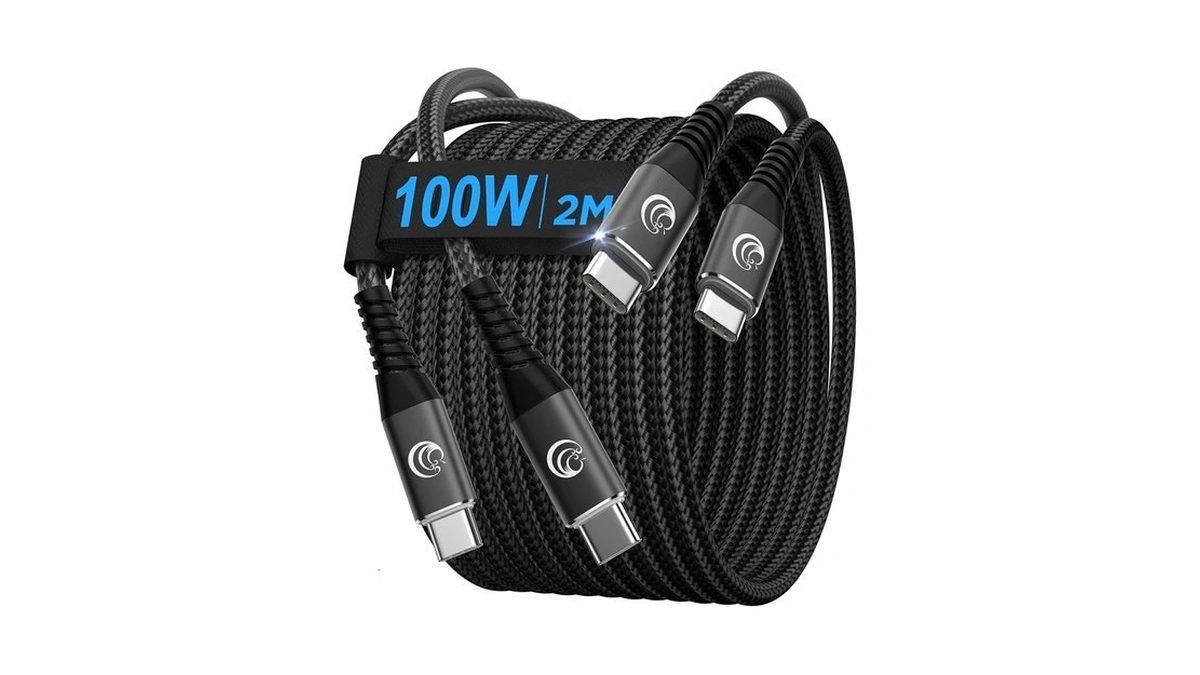 Usb C To Usb C Cable【6.6ft 2pack】 100w Type C