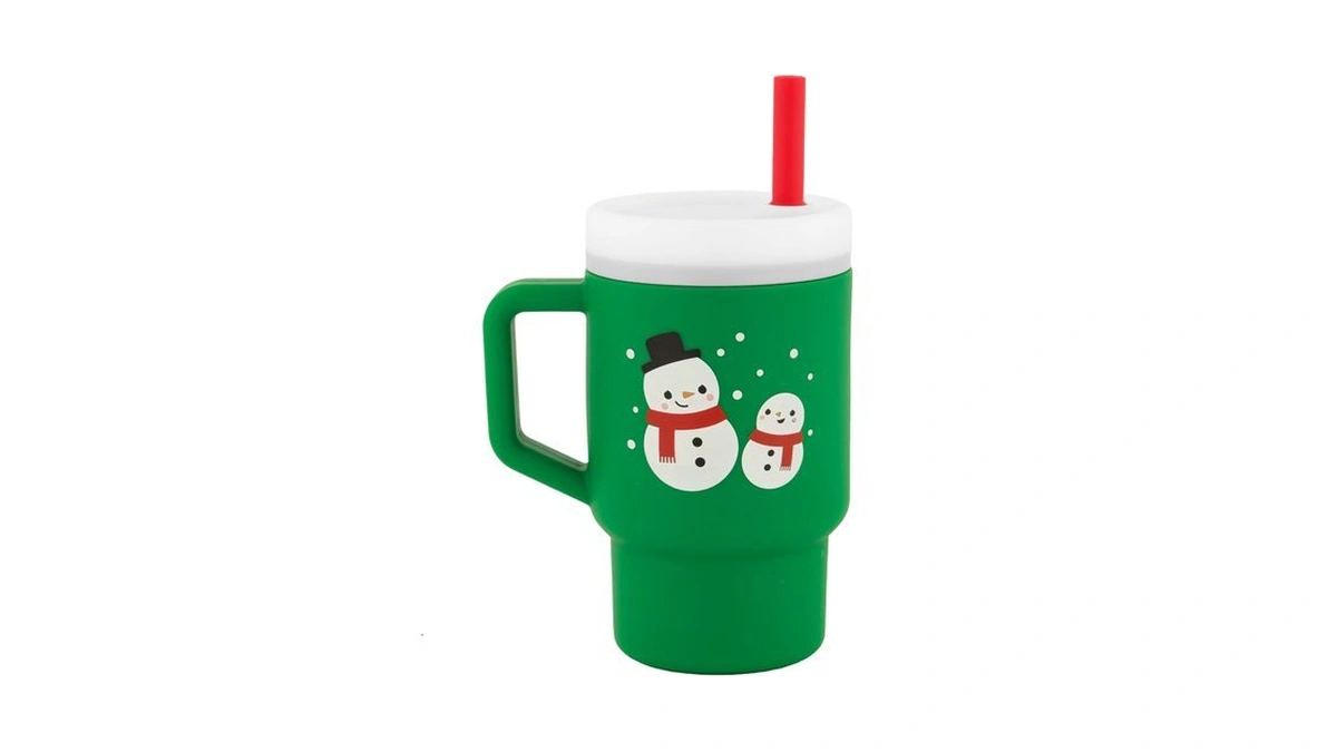 Infantino My 1st Tumbler Straw Cup With Handle, 9oz, Snowman