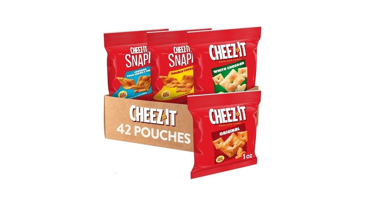 Cheez-it Cheese Crackers, Baked Snack Crackers, Lunch Snacks, Variety Pack