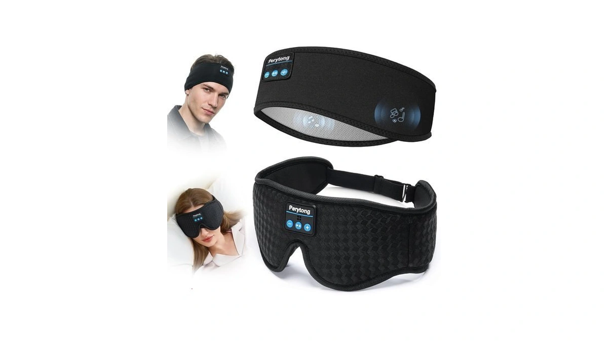 -pack Sleep Headphones Bluetooth Sleep Mask W...